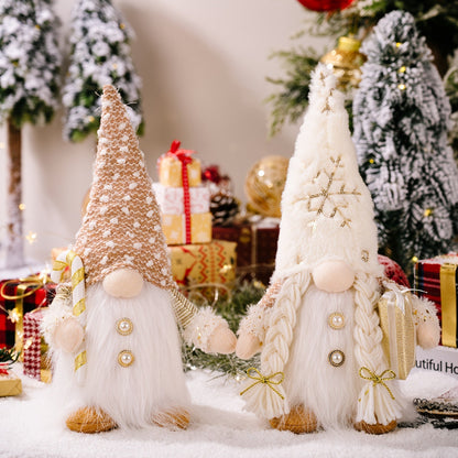 GlowMerry | Christmas Gnome Figurines – Soft, Plush & LED-Lit