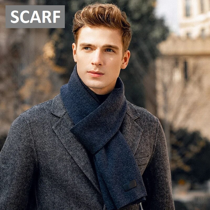 Jayden | Men's Wool Blend Scarf – Lightweight, Breathable & Insulated