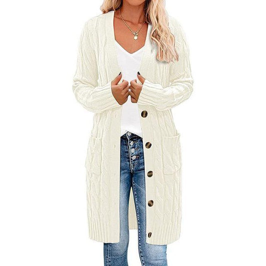 Aliya | Women's Chunky Knit Long Cardigan – Soft, Relaxed & Ultra-Comfortable