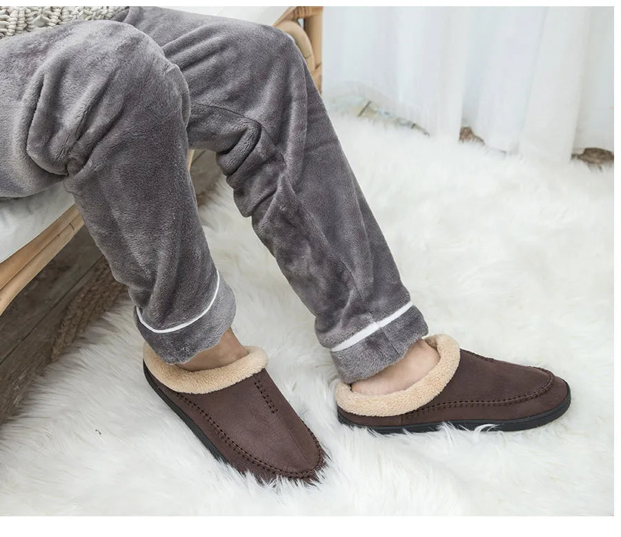 Johan | Men's Slip-On House Slippers – Breathable, Plush & Perfect for Everyday Use