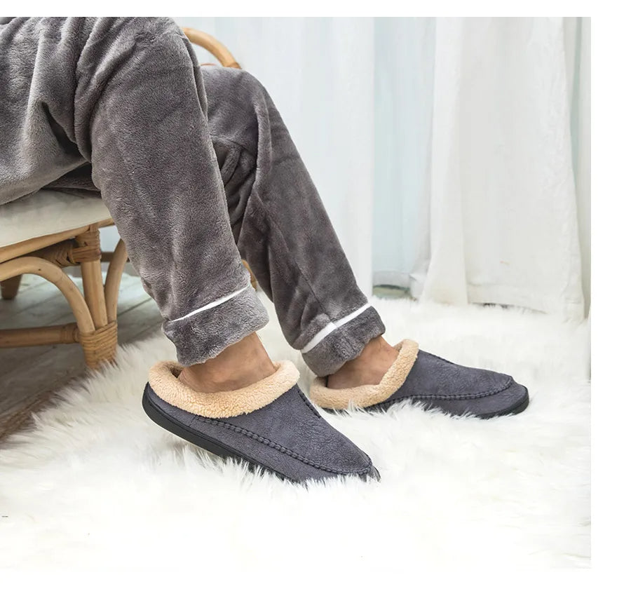 Johan | Men's Slip-On House Slippers – Breathable, Plush & Perfect for Everyday Use