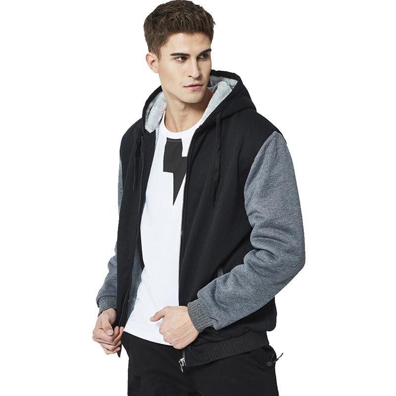 Ezra | Men's Hooded Winter Jacket – Fleece-Lined for Casual and Sporty Style