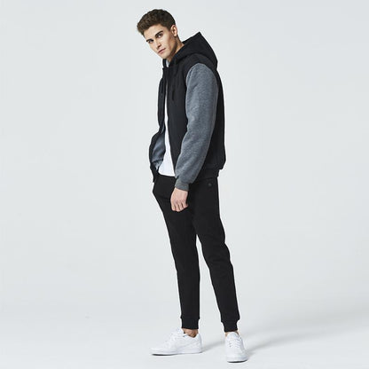 Ezra | Men's Hooded Winter Jacket – Fleece-Lined for Casual and Sporty Style