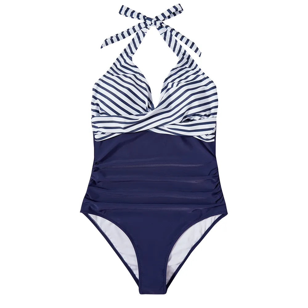 Averie | Women's Halter One-Piece Swimsuit – Supportive, Vibrant & Summer-Ready