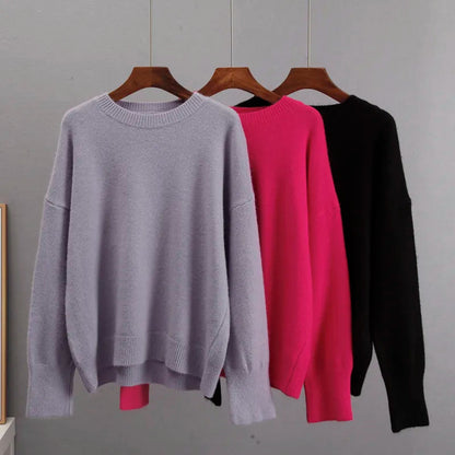 Elina | Women's Loose Knit Cashmere Sweater – Warm, Chic & Perfectly Draped