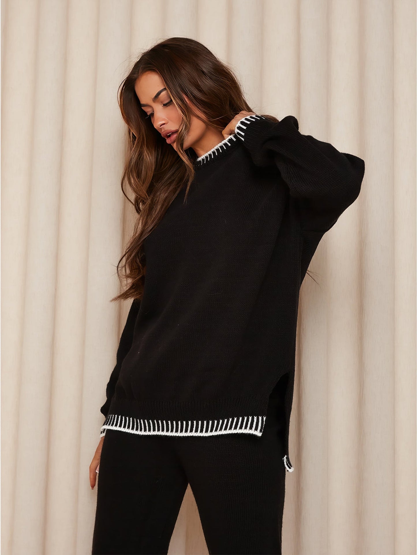 Esme | Women's Comfy Set - Stylish Knit Sweater & Wide-Leg Pants for Everyday Comfort