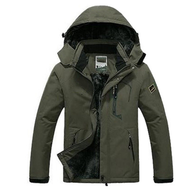 Keith | Men's Waterproof & Windproof Outdoor Jacket – Fleece-Lined & Hooded