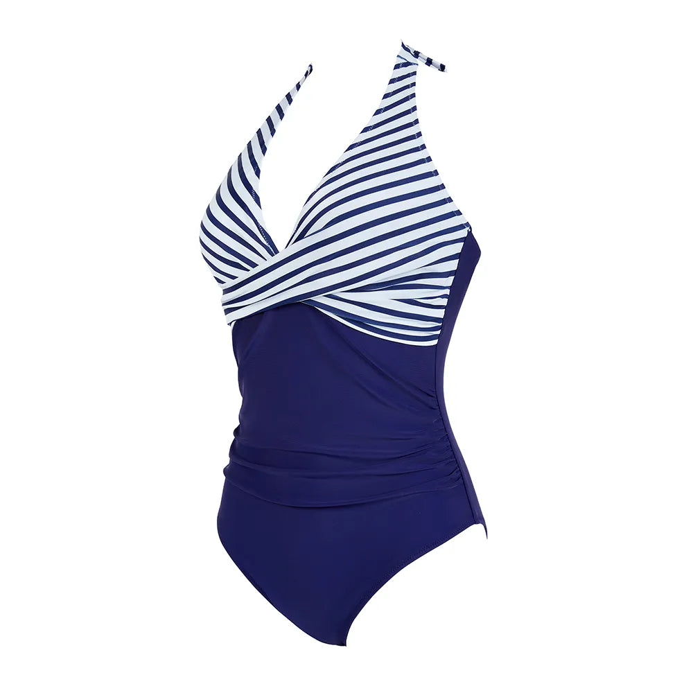 Averie | Women's Halter One-Piece Swimsuit – Supportive, Vibrant & Summer-Ready