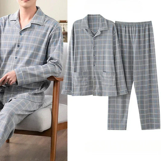 Nikolas | Men's Cotton Sleepwear Set – Classic & Comfortable Nightwear