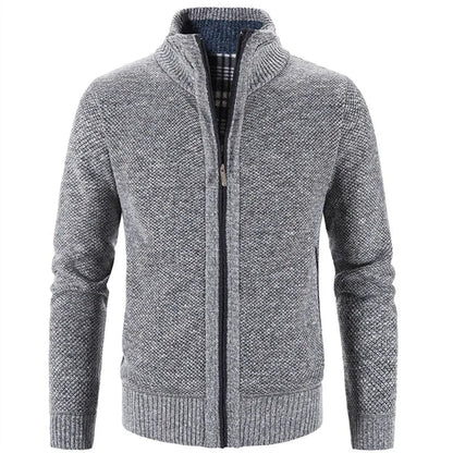 Adonis | Men's Casual Zip-Up Knit Sweater – Modern, Tailored & Winter-Ready