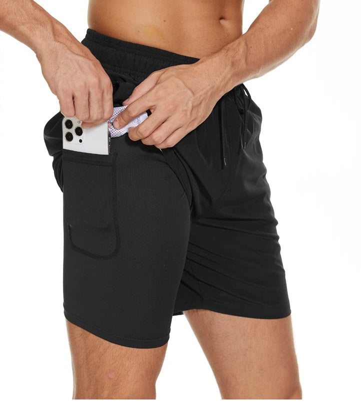 Pierce | Men's 2-Layer Swim Shorts – Sporty, Versatile & Built-In Leggings