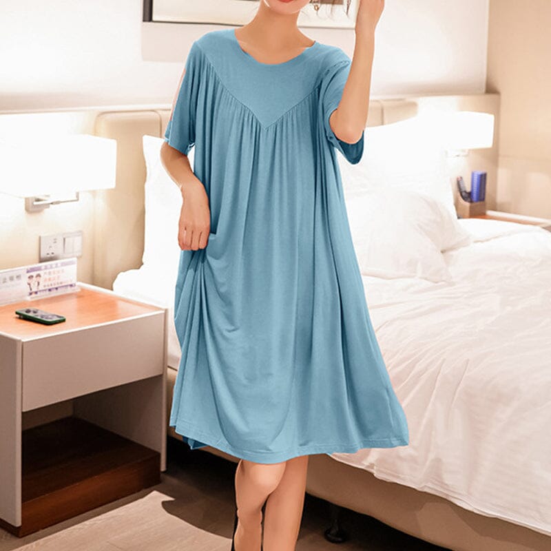 Azalea | Women's Loose-Fit Nightgown – Soft, Short Sleeves & Perfect for Lounging