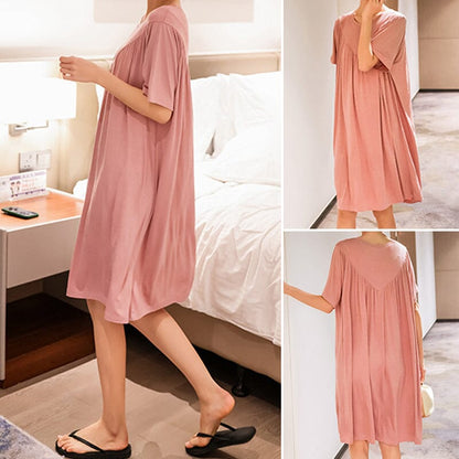 Azalea | Women's Loose-Fit Nightgown – Soft, Short Sleeves & Perfect for Lounging