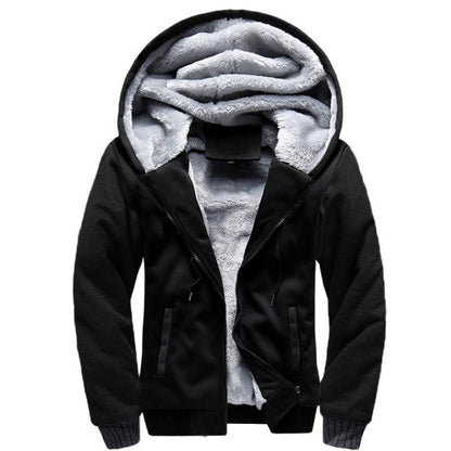 Ezra | Men's Hooded Winter Jacket – Fleece-Lined for Casual and Sporty Style