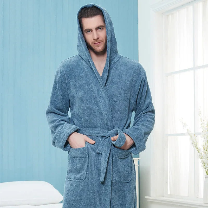 Francis | Men's Plush Bathrobe – Soft, Warm & Ultra-Comfortable Loungewear