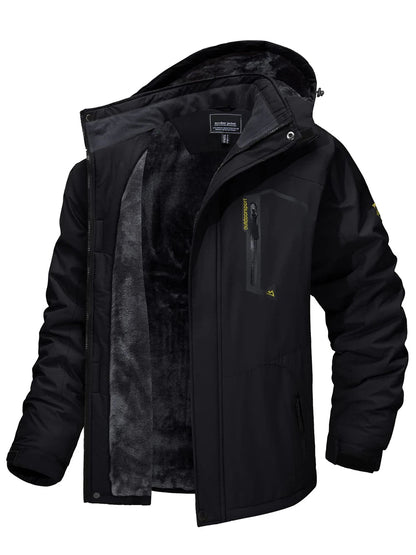 Keith | Men's Waterproof & Windproof Outdoor Jacket – Fleece-Lined & Hooded