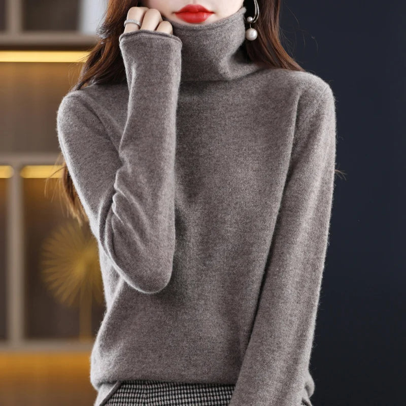 Carla | Women's Cashmere Turtleneck Sweater – Soft & Luxurious Winter Essential