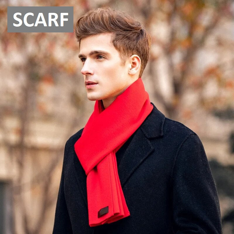 Jayden | Men's Wool Blend Scarf – Lightweight, Breathable & Insulated