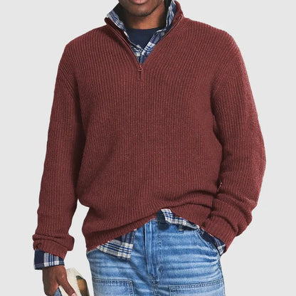 Vance | Half-Zip Knitted Sweater for Men