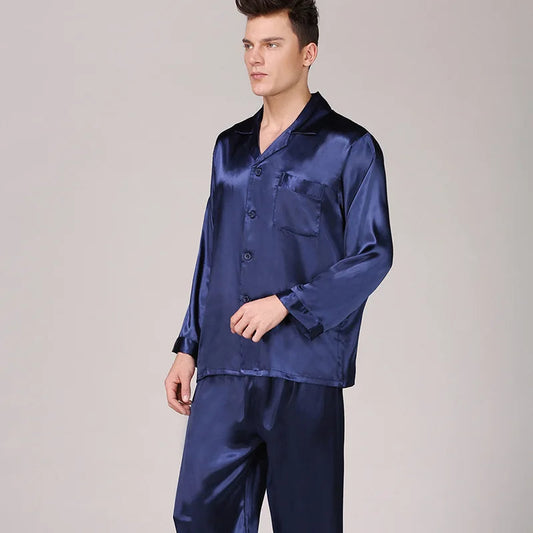 Sterling | Men's Satin Silk Pajama Set – Lightweight, Stylish & Ultra-Soft