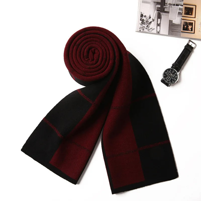 Stanley | Men’s & Women’s Plaid Wool Scarf – Stylish, Warm & Ultra-Comfortable