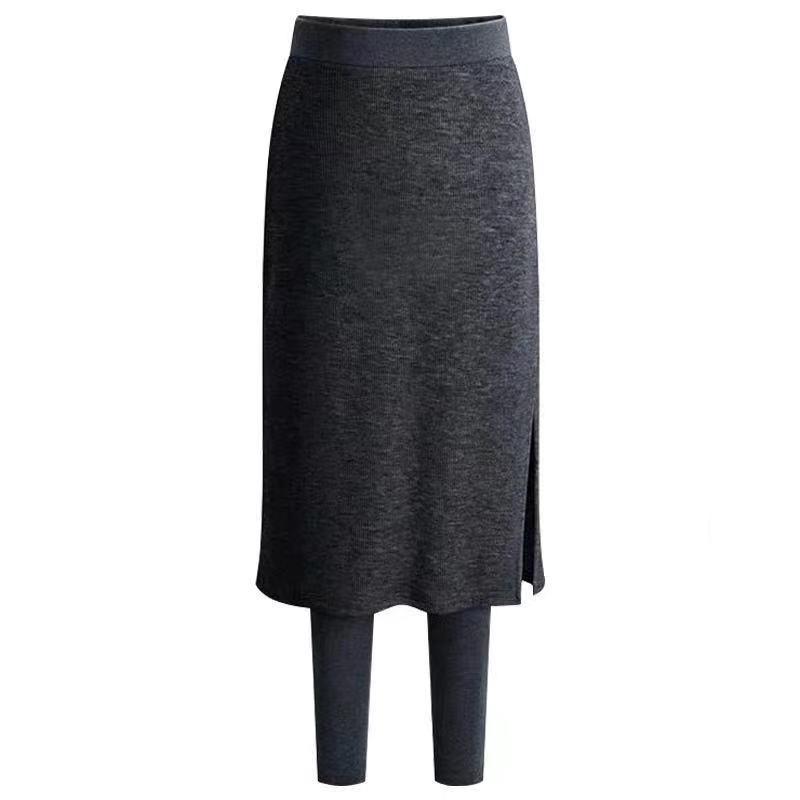 Sybil | Women's Thermal Skirt Leggings - Two-in-One Winter Warmth