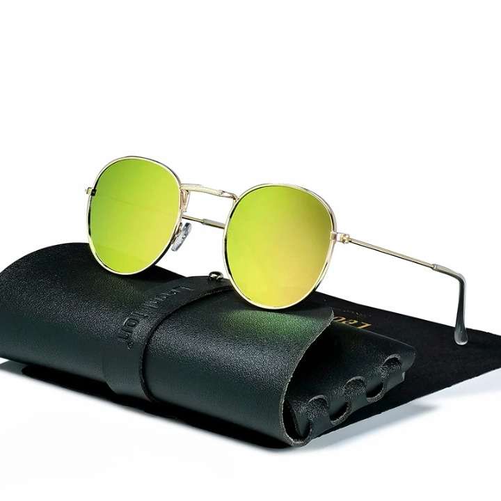 Leo | Men's Retro Round Sunglasses – Lightweight, Durable & Ultra-Cool