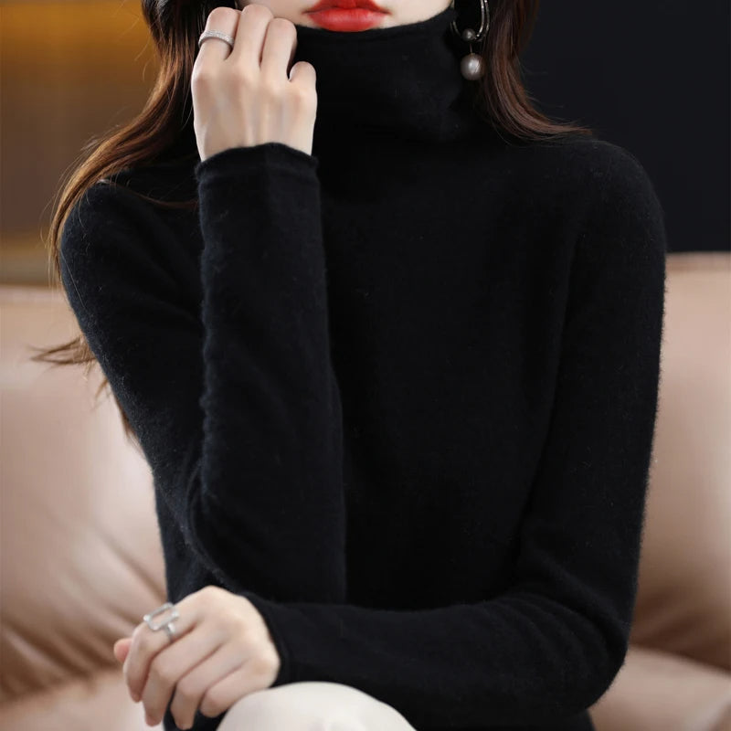 Carla | Women's Cashmere Turtleneck Sweater – Soft & Luxurious Winter Essential