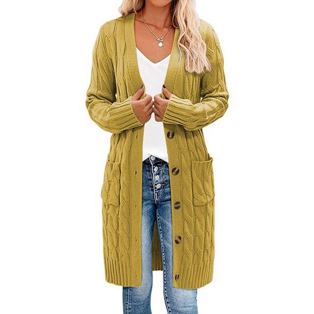 Aliya | Women's Chunky Knit Long Cardigan – Soft, Relaxed & Ultra-Comfortable