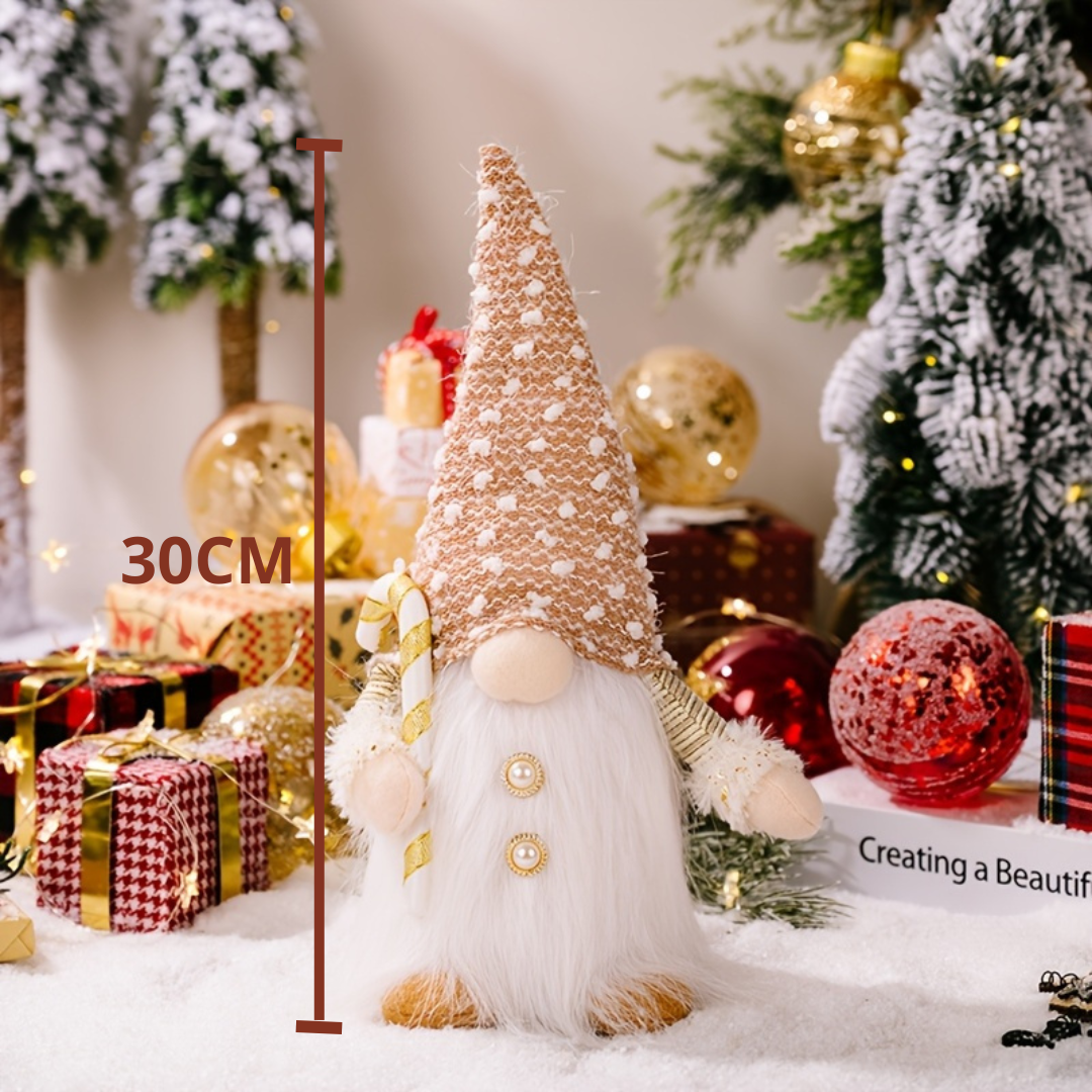 GlowMerry | Christmas Gnome Figurines – Soft, Plush & LED-Lit