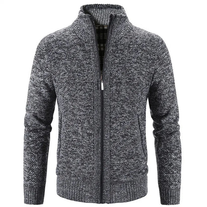 Adonis | Men's Casual Zip-Up Knit Sweater – Modern, Tailored & Winter-Ready