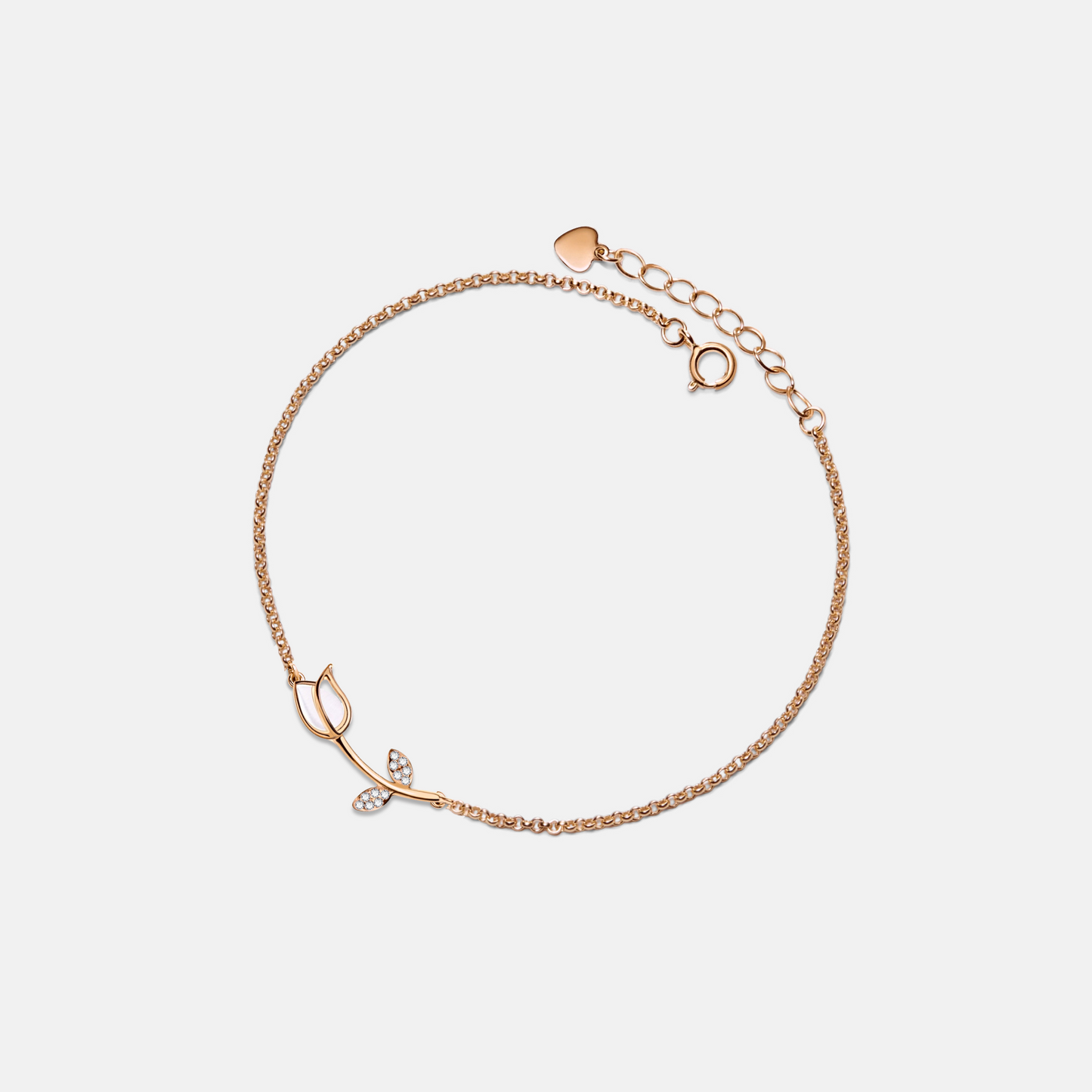 Ella | Tulip Flower Ankle Bracelet Anklet- Simple &Elegant for Women