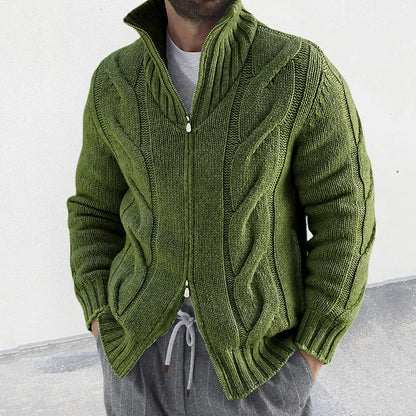 Theo | Men's Cozy Cable Knit Cardigan – Warm, Stylish & Perfect for Layering