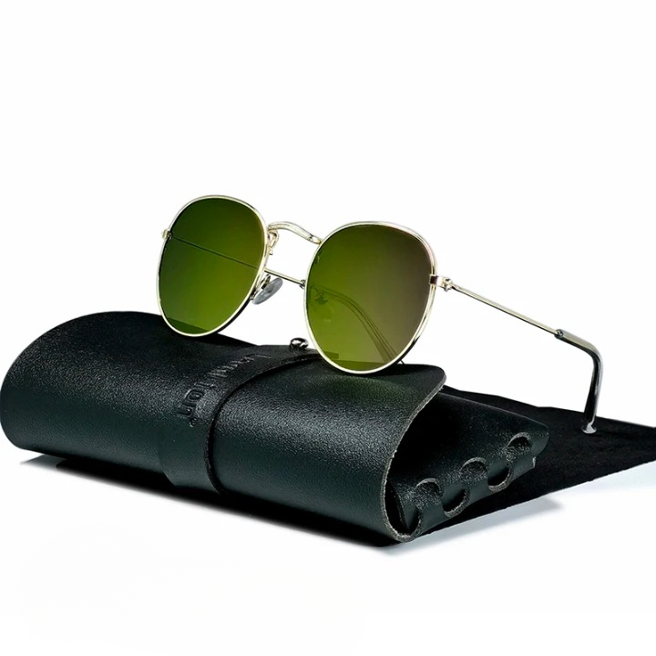 Leo | Men's Retro Round Sunglasses – Lightweight, Durable & Ultra-Cool