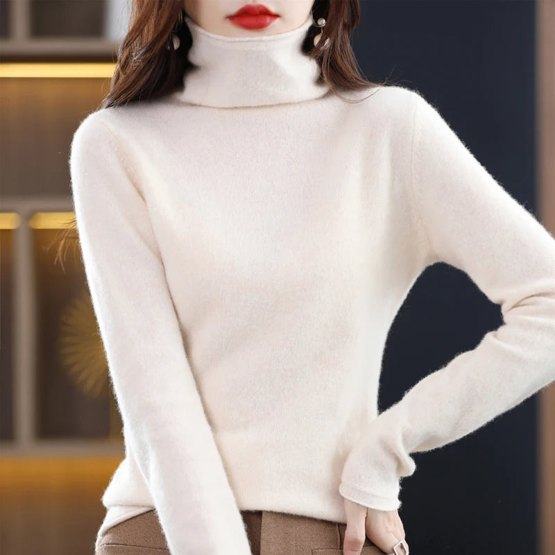 Carla | Women's Cashmere Turtleneck Sweater – Soft & Luxurious Winter Essential