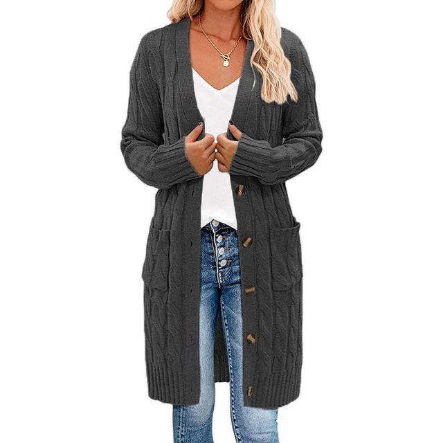 Aliya | Women's Chunky Knit Long Cardigan – Soft, Relaxed & Ultra-Comfortable