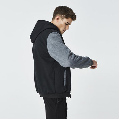 Ezra | Men's Hooded Winter Jacket – Fleece-Lined for Casual and Sporty Style