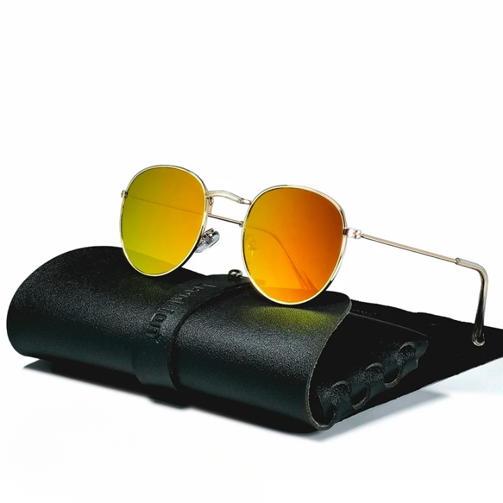 Leo | Men's Retro Round Sunglasses – Lightweight, Durable & Ultra-Cool