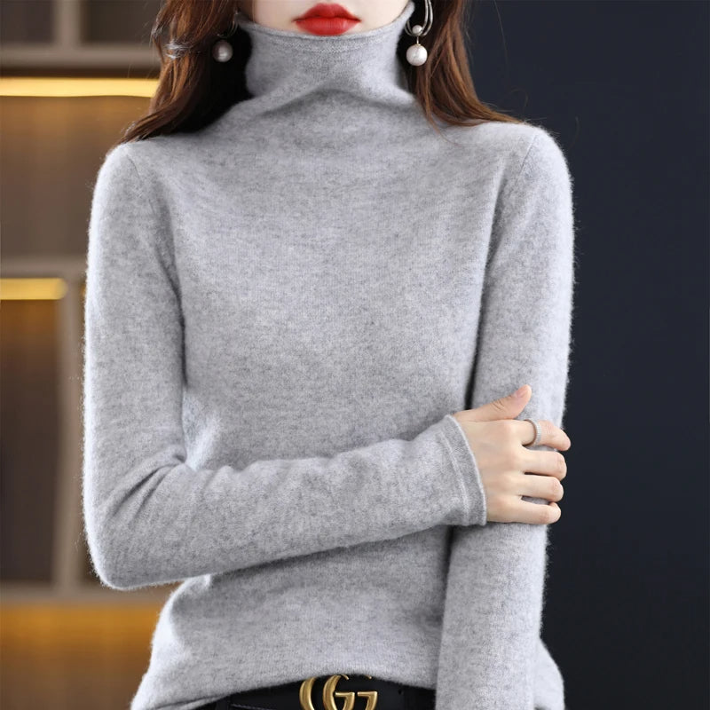 Carla | Women's Cashmere Turtleneck Sweater – Soft & Luxurious Winter Essential