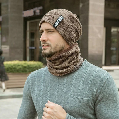 Harvey | Men's Beanie & Neck Warmer Set – Thick, Warm & Winter-Ready