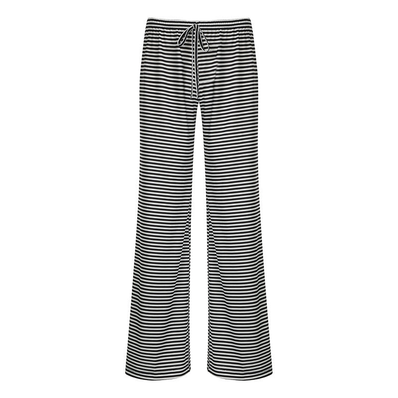 Lucy | Women's Striped Pants - Casual Drawstring Trousers for Comfort and Style