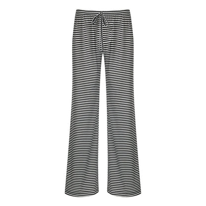 Lucy | Women's Striped Pants - Casual Drawstring Trousers for Comfort and Style