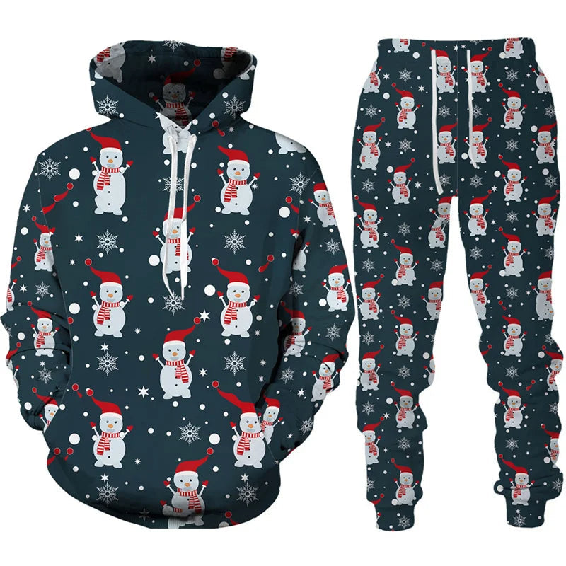 Clyde | Men's Christmas Pajama Set – Cozy Hoodie Sweater & Jogger Pants