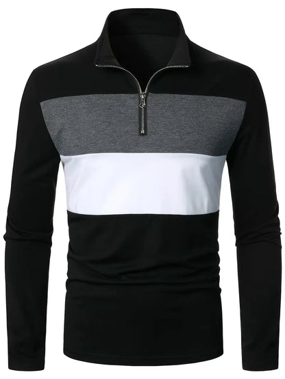 Vince Quarter-Zip Striped Pullover – Stylish Comfort for Every Occasion