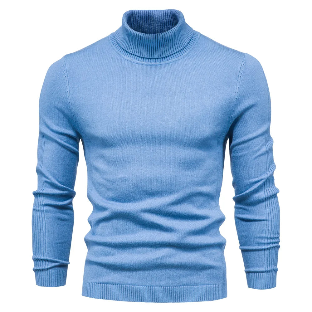 Niklaus | Men's Fitted Turtleneck Sweater – Sleek, Warm & Timeless