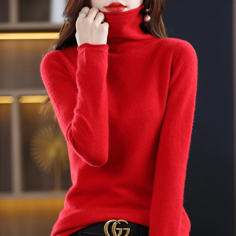 Carla | Women's Cashmere Turtleneck Sweater – Soft & Luxurious Winter Essential