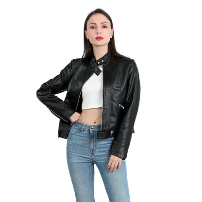 Everly | Women's Fitted Leather Jacket – Sleek & Chic Wardrobe Essential