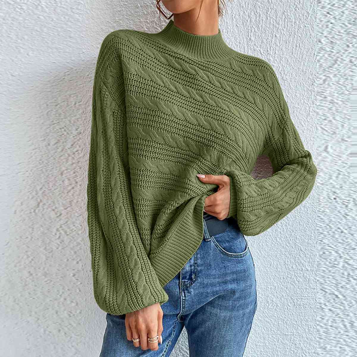 Sylvara | Cozy Cable Knit Sweater for Women Warm Fashion