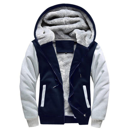 Ezra | Men's Hooded Winter Jacket – Fleece-Lined for Casual and Sporty Style