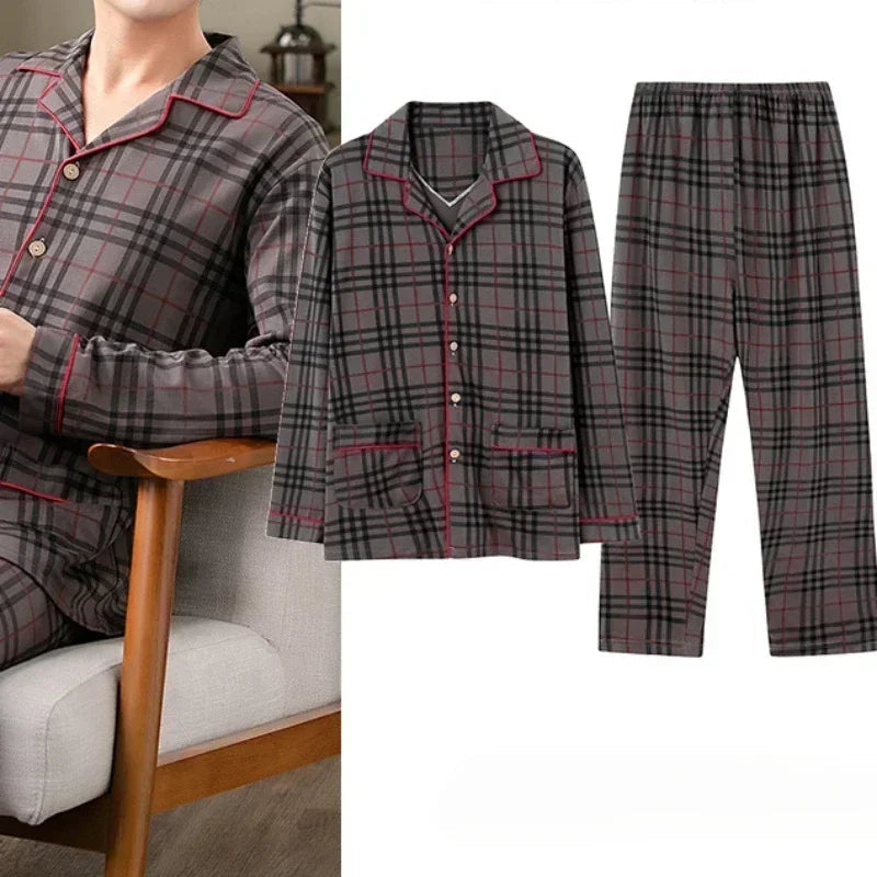 Nikolas | Men's Cotton Sleepwear Set – Classic & Comfortable Nightwear